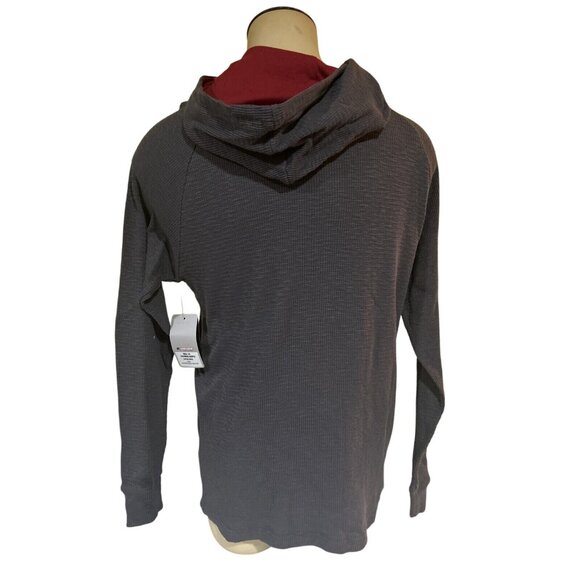 Iowa State Cyclones Colosseum Grey Hooded Waffle Henley LS Shirt Men's L NEW - Picture 5 of 6